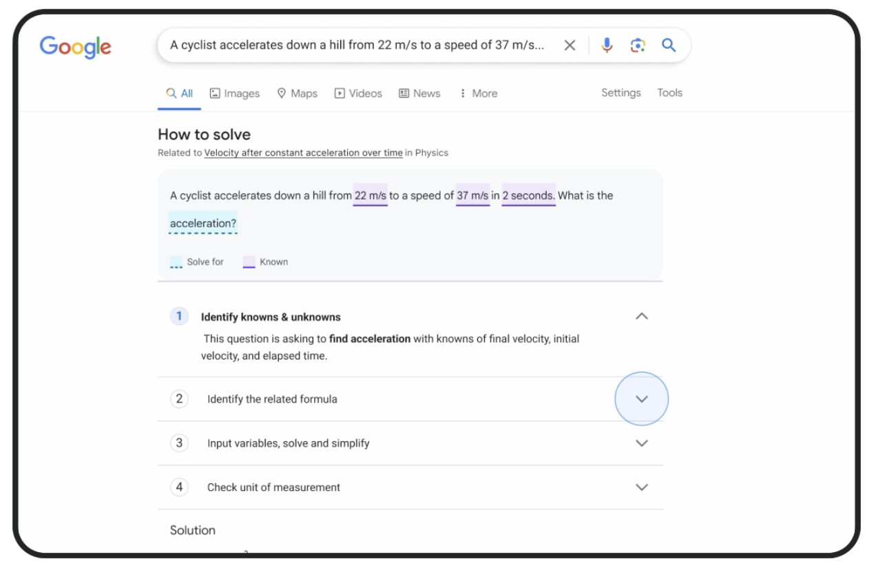 Google Launches New Search Tools To Help With Math & Science